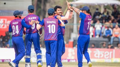 त्रिकोणात्मक टी–२० आई सिरिज: नामिबियामाथि नेपालको ३ रनको रोमाञ्चक जित