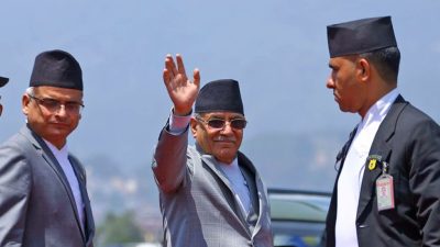 प्रधानमन्त्री दाहाल भारत प्रस्थान, कार्यवाहकको जिम्मेवारी उपप्रधानमन्त्री महासेठलाई