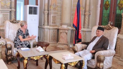 प्रधानमन्त्री र युरोपियन युनियनका राजदूतबीच भेटवार्ता