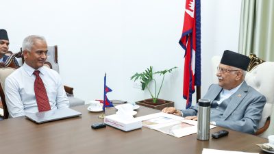 प्रधानमन्त्रीलाई ‘काठमाण्डुु इन्स्टिच्युट अफ चाइल्ड हेल्थ’ को प्रगतिबारे जानकारी