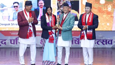 नेपाल खेल क्षेत्रबाट अन्तर्राष्ट्रिय जगतमा चिनिन थालेको छ : प्रधानमन्त्री&hellip;