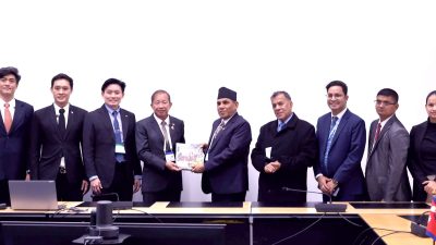 राष्ट्रिय सभा अध्यक्ष दाहाल र थाइ सिनेट अध्यक्ष सुरसज्जाबिच भेट