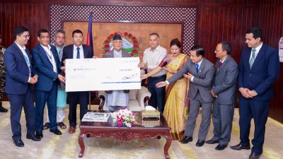 प्रधानमन्त्री उद्धार कोषमा नेपाल बैँकले दियाे दुुई करोड