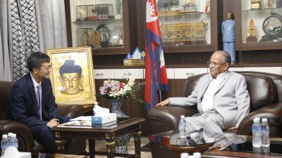 नेपाल र चीनबीच भएका समझदारी कार्यान्वयन गर्नुपर्नेमा अध्यक्ष प्रचण्डको जोड
