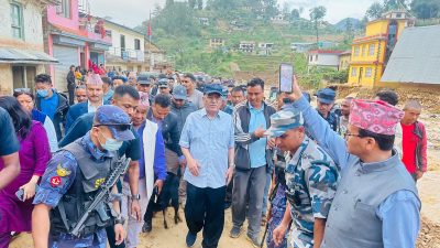 बाढीपहिरोको प्रभावित स्थलमा सरकारको योजनाबद्ध पहल पुगेनः प्रचण्ड