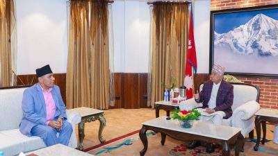 राष्ट्रपतिसँग राष्ट्रिय सभाका अध्यक्षद्धारा भेट