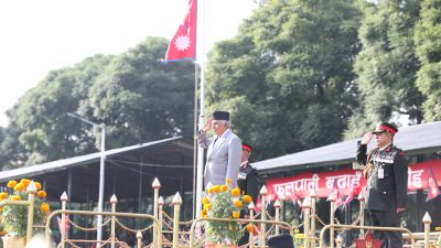 राष्ट्रपति पौडेल फूलपाती बढाइँमा सरिक