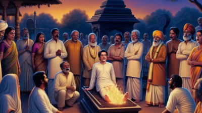 चिकित्सकले मृत घोषणा व्यक्ति चिताबाट ब्यूँझिएपछि