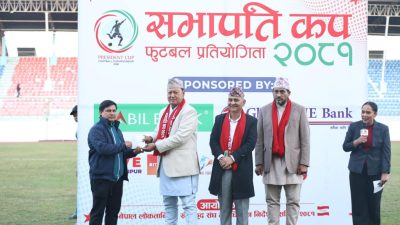 सभापति कप’ फुटबलमा संकटाको पहिलो जीत