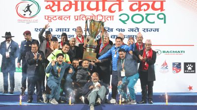 आयोजक टिमलाई हराउँदै संकटाले जित्यो सभापति कप