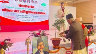 कांग्रेसका १६५ क्षेत्रीय सभापतिहरूको भेला भैरहवामा