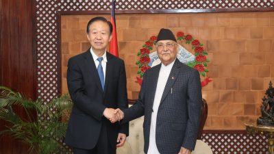 प्रधानमन्त्री र चिनियाँ जनकङ्ग्रेसका उपाध्यक्षबीच भेटवार्ता