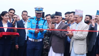 प्रधानमन्त्री ओलीले उद्घाटन गरे ग्वार्कोस्थित फ्लाइओभर