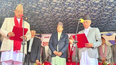 बागमतीका नवनियुक्त मुख्यमन्त्री बानियाँले लिए शपथ