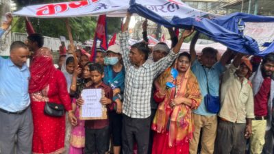 बालेन र महानगरबिरुद्धको कबाड व्यवसायीको आन्दोलनमा उत्साहजनक सहभागिता
