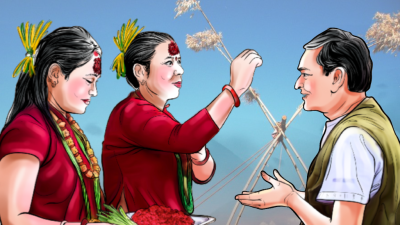 दशैंकाे चाैथाे दिन: आज पनि टीका र जमरा लगाउने क्रम&hellip;
