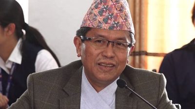 जेनजीको एक समूहद्वारा अख्तियार प्रमुखको राजीनामा माग्दै प्रदर्शन