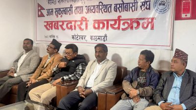 सुकुम्बासीबस्तीमा बालेनको डोजर आतंकबिरुद्ध उभिए प्रभु साह