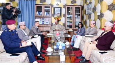 निर्वाचन केन्द्रित सुरक्षा व्यवस्थापन सम्बन्धी छलफल