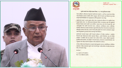 राज्य एकीकरणमा पूर्वजहरुको योगदान महत्त्वपूर्ण रहेको छ : राष्ट्रपति पौडेल