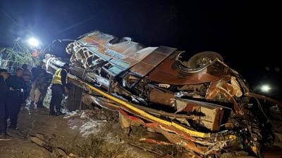 धादिङ बस दुर्घटना हुँदा १८ जनाको मृत्यु, २४ घाइते