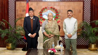 प्रधानमन्त्री कार्की र राष्ट्रिय सभा अध्यक्ष दाहालबीच भेट