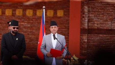 नवनियुक्त सभामुख डीपी अर्यालले लिए शपथ