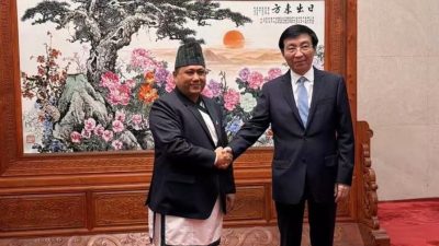 परराष्ट्रमन्त्री खनाल र सीपीपीसीसी अध्यक्ष वाङ हुनिङबीच भेटवार्ता